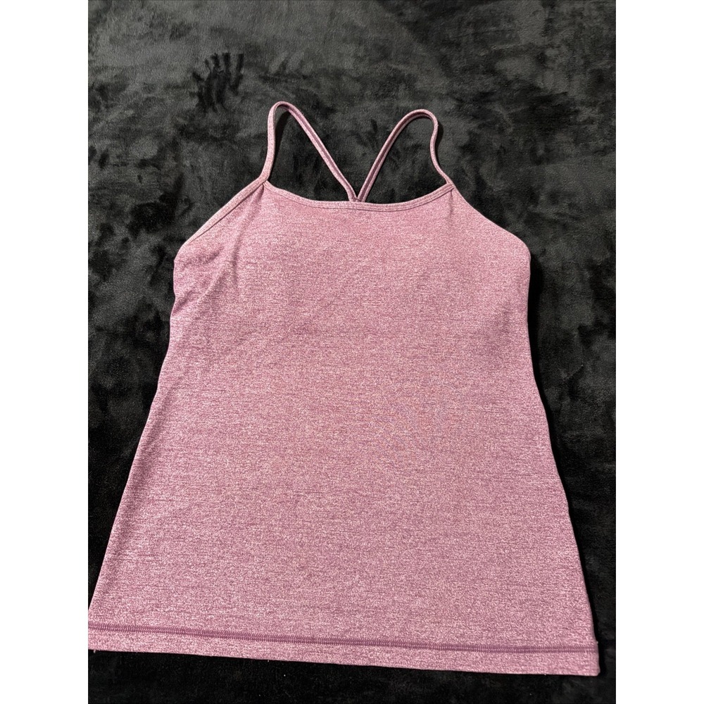 Lululemon Athletic Tank Top Built-In Bra Purple Maroon Women's Medium